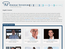 Tablet Screenshot of angelicinvestor.com